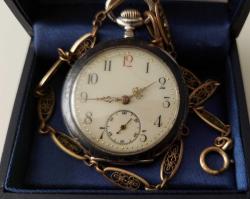 İSVİÇRE VİALUX RETART MARKA ORİJİNAL ANTİK KURMALI MUHTEŞEM BAKIMLI KÖSTEKLİ GÜMÜŞ KASA VE KAPAK CEP SAATİ VV2JJ2R ÇOK NADİR