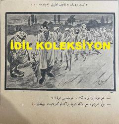 Osmanlıca Akbaba Mizah Dergisi-Gazetesi, Orijinal Dönem Basım, (Ottoman Magazine-Newspaper) - 6 Mart 1924 - Sayı: 131 - Rumi: 6 Mart 1340 - Hicri: 29 Recep 1342 - Hilafetin Kaldırılmasına Dair Karikatürist Ramiz Gökçe'nin Çalışması: 
