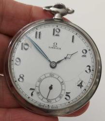 İSVİÇRE OMEGA MARKA ORİJİNAL ANTİK KURMALI MUHTEŞEM BAKIMLI CEP SAATİ 2OO1AA ÇOK NADİR