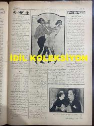 Osmanlıca Akbaba Mizah Dergisi-Gazetesi, Orijinal Dönem Basım, (Ottoman Magazine-Newspaper) - 19 Ocak 1924 - Sayı: 117 - Rumi: 19 Kanun-i Sani 1340 - Hicri: 10 Cemaziyelahir 1342 - Karikatürist Ramiz Gökçe'nin Çalışması 