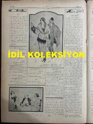Osmanlıca Akbaba Mizah Dergisi-Gazetesi, Orijinal Dönem Basım, (Ottoman Magazine-Newspaper) - 19 Ocak 1924 - Sayı: 117 - Rumi: 19 Kanun-i Sani 1340 - Hicri: 10 Cemaziyelahir 1342 - Karikatürist Ramiz Gökçe'nin Çalışması 