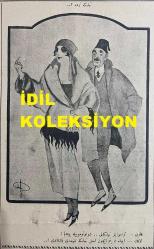 Osmanlıca Akbaba Mizah Dergisi-Gazetesi, Orijinal Dönem Basım, (Ottoman Magazine-Newspaper) - 19 Ocak 1924 - Sayı: 117 - Rumi: 19 Kanun-i Sani 1340 - Hicri: 10 Cemaziyelahir 1342 - Karikatürist Ramiz Gökçe'nin Çalışması 