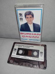 Kaset Burhan Çaçan Ayaz geceler albümü. Orijinal 1988 Kağıt Baskı tertemiz koleksiyonluk