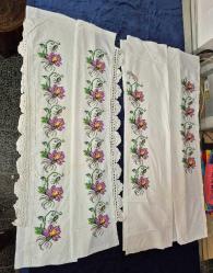 KANAVİÇE İŞLEMELİ YASTIK SARGISI 2 ADET