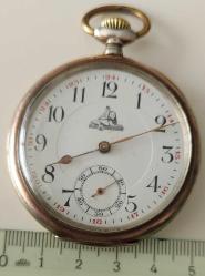 İSVİÇRE ASLAN FİGÜRLÜ ÖZEL YAPTIRILAN ANCRE MARKA ORİJİNAL ANTİK KURMALI MUHTEŞEM BAKIMLI GÜMÜŞ KASA CEP SAATİ G1A1L1A1 ÇOK NADİR