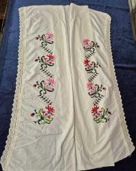 KANAVİÇE İŞLEMELİ YASTIK SARGISI