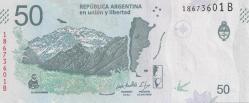 Arjantin, 50 Peso ÇİL Eski Yabancı Kağıt Para 2018