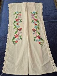 KANAVİÇE İŞLEMELİ YASTIK SARGISI