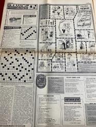 HAFTA SONU GAZETESİ DOĞUM GÜNÜ HEDİYESİ  ( Turkish Newspaper ) - 3 EKİM 1971 -TAM TAKIM 6 SAYFADIR -Kadir İnanır -Fatma Girik -Kartal Tibet -Sevim Tuna -Adnan Başaral -Juanito -Esen Püsküllü -Servet Eti -Nevin Pere -Mine Mutlu -Türkan Şoray -Cüneyt Arkın -Hülya Koçyiğit -Nilüfer Koçyiğit -Muzaffer Hiçdurmaz -Hüseyin Peyda -Ayhan Işık -Filiz Akın -Belgin Doruk -Şevket Altuğ -Önder Somer -Nedret Güvenç -Muzaffer Hiçdurmaz -Nevin Akbulut -Nuran Kavgacı -Cem Karaca -Fikret Kızılok -Ömür Göksel -Nil Demirhan -Filiz Akın -Tony Esmeralda -Mireille Mathieu -José Feliciano -Middle Of The Road -Ringo Starr -Ferdi Özbeğen -İcra Heyeti -Nuran Aksu -Doğan Cankırılı -Zeki Müren -Azmi Nihad -Ayten Kantarci -Teoman Arklut -Şükran Ay -Muhlis Akarsu -Serap Mutlu -Ali Şenozan -Nermin Altındağ Tüfekçi -Nurinnisa Toksöz -Cengiz Coşkuner -Aslı -Nuray Darcan -Celal Zor -Vivya Koçina -Jean Seberg -Sylva Kosçina -Dean Martin -James Bond -Sean Connery -Ayşe Abla -Yaşar Gökgözlü -Ünsal Dinçkal -Durmuş Kırmızıtaş