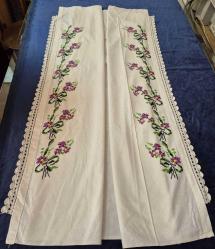 KANAVİÇE İŞLEMELİ YASTIK SARGISI 85 X 110 CM.