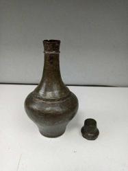 Antika Osmanlı Nadir Bardak Kapaklı Bakır Başucu Sürahisi