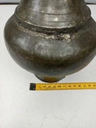 Antika Osmanlı Nadir Bardak Kapaklı Bakır Başucu Sürahisi