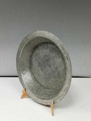 Antika Osmanlı Yazılı Kırlangıç Geçme Bakır Tabak