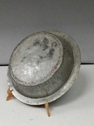 Antika Osmanlı Yazılı Kırlangıç Geçme Bakır Tabak