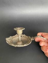 Ağır döküm şinanay kandil mumluk pirinç döküm 70lerden