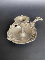 Ağır döküm şinanay kandil mumluk pirinç döküm 70lerden