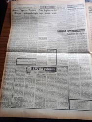 Ulus Gazetesi - Turkish Newspaper - 11 Şubat 1958 - Atina'da Kıbrıs'ın geleceği için görüşmeler yapılıyor - bahar havası yaşayan başkentliler Dün bundan bol bol faydalandılar fotoğraf - CHP'nin en kuvvetli tarafı tesanüttür - yargıç ödenekleri arttırılıyor - Adnan Menderes'in Bursa Demokrat Parti kongresinde verdiği ve radyoda okunan demeci - Celal Bayar dönüyor - Arap birliğinin yeni başkenti Şam oldu - Asım Eren'in başbakana telgrafı - birleşik Amerika Fransa ile Tunus arasında arabuluculuk yapacak - Vatan Yolunda Milli mücadele hatıraları yazan Yakup Kadri Karaosmanoğlu Yazı Dizisi - gaf mı itiraf mı yazan Bülent Ecevit - vur fakat gülme yazan Yakup Kadri Karaosmanoğlu - komisyon Zeki Zeren'in dersini inceliyor - Ankara'da 24 saat sinema tiyatro programı - Ankara İstanbul Radyosu Programı - pek yakında senenin en büyük filmi Aida Sophia Loren - Fransız kültür merkezi'nde konferans - boks milli takımımız dün gece Tahran'a hareket etti - Galatasaray yarın emniyet ile oynuyor
