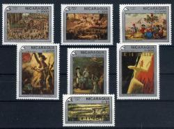 Koleksiyon Pulları, Fransız İhtilali'nin 200.Yılı, 7 Pulluk Damgasız Tam Seri,NICARAGUA Postası