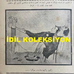 Osmanlıca Akbaba Mizah Dergisi-Gazetesi, Orijinal Dönem Basım, (Ottoman Magazine-Newspaper) - 14 Şubat 1924 - Sayı: 125 - Rumi: 14 Şubat 1340 - Hicri: 8 Recep 1342 - Karikatür: 