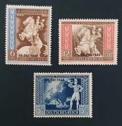 LOT.18 » ALMANYA REİCH 1942 Viyana Uluslararası Posta Kongresi sürşarjlı seri mnh tam seri katalog 440 tl