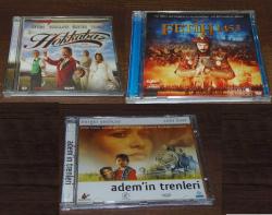 HOKKABAZ // FETİH 1453 // ADEM'İN TRENLERİ  3 ADET TEMİZ VE PROBLEMSİZ YERLİ VCD FİLM