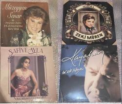 4 PLAK LP   Kayahan bir aşk hikayesi   Safiye Ayla Çile Bülbülüm Çile  Zeki Müren Sorma   Akşam oldu hüzünlendim ben yine MÜZEYYEN SENAR SIFIR JELATİNLİ AMBALAJINDADIR