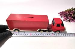 Antika Ziraat Bankası Tır Kumbara - Kırmızı Kamyon Kumbara