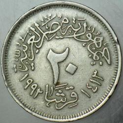 MISIR 20 PİASTRE 1992 CAMİ TEMALI.