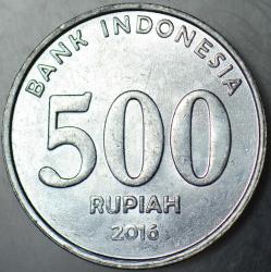 ENDONEZYA 500 RUPİAH 2016 ÇİLALTI+
