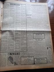 Ulus Gazetesi - Turkish Newspaper - 9 Ocak 1958 - Kıbrıs'a dair kararlar İngiliz projesi tespit edildi - Dışişleri bütçesinde Dün gizlilik kararı verildi - başta CHP Genel sekreteri Kasım Gülek olmak üzere birçok milletvekilleri söz almışlardır - döviz suistimalinin tahkikatı genişliyor - Maraş ve Ordu seçimleri tasdik edildi - İstanbul Üniversitesi senatosu toplanıyor - PTT yeni bir zam usulü keşfetti - Celal Bayar General Arif Onat ile görüştü - seramik sanatçısı bayan Füreyya'nın öyküsü fotoğraf - Vatan Yolunda Milli mücadele hatıraları yazan Yakup Kadri Karaosmanoğlu Yazı Dizisi - NATO ve Varşova paktları yazan Ahmet Şükrü Esmer - amasya'nın sesi gazetesinin matbaasını Vali kapattı - Mister Brown Yazan Yakup Kadri Karaosmanoğlu - postacının kızı filmi büyük sinemada - senin için filmi başrolde Nedret Güvenç Nursan Alçam park ve sus sinemasında - Ankara'da 24 saat sinema tiyatro programı - Ordu takımımızı çalıştırması için Dick'in Kulübü Galatasaray'a dün müracaat edildi