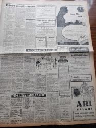 Halkçı Gazetesi - Turkish Newspaper - 26 Mayıs 1954 - Demokrat Parti içinde asalet yazan Hüseyin Cahit Yalçın Başmakale - güreşçilerimizin Tokyo'da büyük zaferi - güreşte Dünya şampiyonuyuz - takımımız bir puan farkla Rusları yendi - Hüseyin Akbaş'la Mustafa Dağıstanlı dünya şampiyonu oldular 4 ikinciliğimiz var - hükümet programı üzerinde yorumlar - Başbakan Adnan Menderes'in Amerika'ya gitmesi takarrür etti - devlet konservatuar imtihanında Gülden Aruman kemanı ile imtihan kapısında fotoğraf - maddi ve manevi asayiş yazan Nihat Erim - Kan kokan kadın nakleden SİS Yazı Dizisi - Ankara Paktı ve İtalya yazan Ahmet Şükrü Esmer - 2 mayısın manası yazan Bülent Ecevit - damada oda yok filmi Ankara sinemasında - sahte Baba filmi Park sinemasında - Galata köprüsü çökme tehlikesinde - dünyanın en ilgi çeken zengini Aga Han hayatını anlatıyor yazı dizisi - Ankara'da taksiler eczaneler listesi - çocuk sayfası - bilmece bulmaca - Nasrettin hoca'nın kuzusu - küçük kardeşlerin köşesi - Şiir