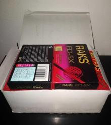 Raks ED-SX 60'lık 10 adet Boş Kaset (sıfır)