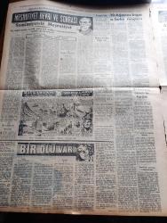 Halkçı Gazete - Turkish Newspaper - 25 Ağustos 1954 - uydurma parti yazan Hüseyin Cahit Yalçın Başmakale - Brezilya başkanı Vargas dün intihar etti - Kızıl Çini ziyaret etmekte olan İngiliz İşçi Partisi heyeti fotoğraf - Mao Tse Tung Attlee'yi kabul etti - Bülent Nuri Esenin işine son verildi - 30 Ağustos Kupası boks maçları - Ürdün Kralı Hüseyin şerefine geçit resmi - hizip korkusu yahut duçe yanılmaz yazan Nihat Erim - doğuda Atatürk Üniversitesi - Kıbrıs için yapılacak mitingler - Üçüncü Dünya savaşı çıkar mı - Türkiye İş bankası'nın 30. Yıldönümü - gazeteci şairler ve onlardan biri yazan Bülent Ecevit - Kıbrıs meselesi Birleşmiş Milletler'de yazan Ahmet Şükrü Esmer - Meşrutiyet devri ve sonrası yazan Hüseyin Cahit Yalçın Yazı Dizisi - büyük sünnet düğünü sahnede Nigar Uluerer Esenparkta - Ankara İstanbul Radyosu Programı - çocuk sayfası - Roman yollarını kaybeden 40 çocuk - bilmece bulmaca - Bilgi dünyası - küçük kardeşlerin köşesi - Nasrettin Hoca'dan yangın - şiir bayrağımın süsü