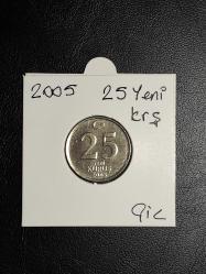 2005 YILI YENİ  25 KURUŞ  ÇİL   TCM 5652