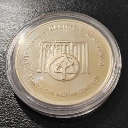 1996 Habitat II. Kent Zirvesi ''İstanbul 1996'' (Gümüş) Darphane Hatıra Parası ''SERTİFİKALIDIR'