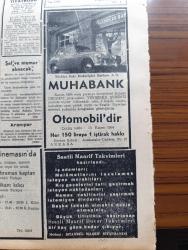 Halkçı Gazete - Turkish Newspaper - 29 Ekim 1954 - Cumhuriyet Bayramı yazan Hüseyin Cahit Yalçın Başmakale - Cumhuriyetin 31. Yılı - büyük milletimize bayramımız kutlu olsun - Cumhuriyet Bayramı çizimi M. Bakır - Gülser Ardağ isimli genç kızın Adnan Menderes'e mektubu - Cumhuriyet nasıl ilan edilmişti yazan Ali Rıza Erem - cumhuriyetimize iyi dilekler yazan Nihat Erim - Cumhuriyet Kupası maçları - üniversitenin açılışına İsmet İnönü çağrılmayacak mı - Ankara sinemalarında haftanın filmleri - yeni Sovyet notası yazan Ahmet Şükrü Esmer - Meşrutiyet devri ve sonrası yazan Hüseyin Cahit Yalçın Yazı Dizisi - karaböcekler ve raks yıldızı Nergis Moğol Esenpark gazinosunda - Akbank - sana kahvaltılık margarin - kulüp 47 pek yakında açılacak - Devlet Tiyatrosu keçiler Adası - Güven otobüsleri - büyük sinemada Demir maskeli Kadın filmi - Nur sinemasında Kahraman Kaptan ve intikam kılıcı filmi - Tanrıdağı ziyafeti yazan Reşat Nuri Güntekin - halkçının küçük ilanları - Nevrol Cemal
