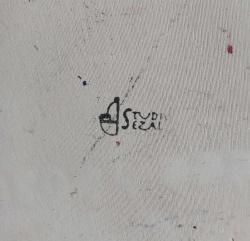 TÜRKİYE SUALTI ARKEOLOJİ VAKFI TEMALI SERAMİK SÜS TABAK. BİR UCUNDA KÜÇÜK BİR PARÇA KIRILMIŞ SONRA YAPIŞTIRILMIŞ.  ONUNDIŞINDA KONDİSYON YÜKSEK KOLEKSİYONLUK.