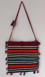 VİNTAGE KÖK BOYA EL DOKUMASI HALI ÇANTA. KONDİSYON YÜKSEK KOLEKSİYONLUK NADİR