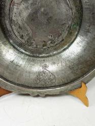 Muazzam Antika Osmanlı Dönem Yazılı Tarihli Bakır Tabak