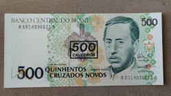 1990 YILI BREZİLYA  500 CRUZEOS HİÇ KULLANILMAMIŞ