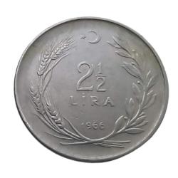 MADENİ 2,5 LİRA 1966