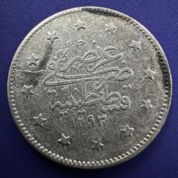 2. ABDÜLHAMİD · 2 KURUŞ · (1293/28) · KOSTANTİNİYE · GÜMÜŞ
