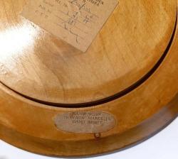 Romanya Ahşap Tabak / El boyaması / Etiketli