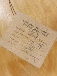 Romanya Ahşap Tabak / El boyaması / Etiketli