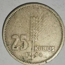 TÜRKİYE  1944  25  KURUŞ