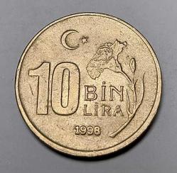 1998 MADENİ 10 BİN LİRA #2
