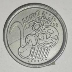 PLASTİK  2  EURO CENT  JETON  TOKEN