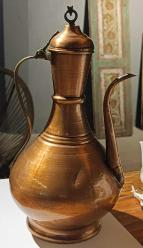 Ay Yıldız Detaylı eski bakır ibrik