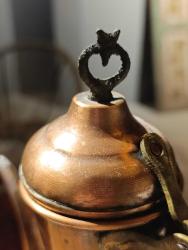 Ay Yıldız Detaylı eski bakır ibrik