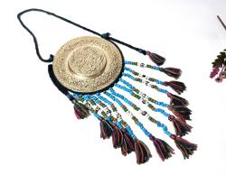 Metal Nazarlık - Gümüş Kaplama Cam Boncuklu Nazarlık - Nazar Boncuğu - Metal Nazarlık - Cam Boncuklu Nazarlık - Dükkan Kapı Duvar Süsü